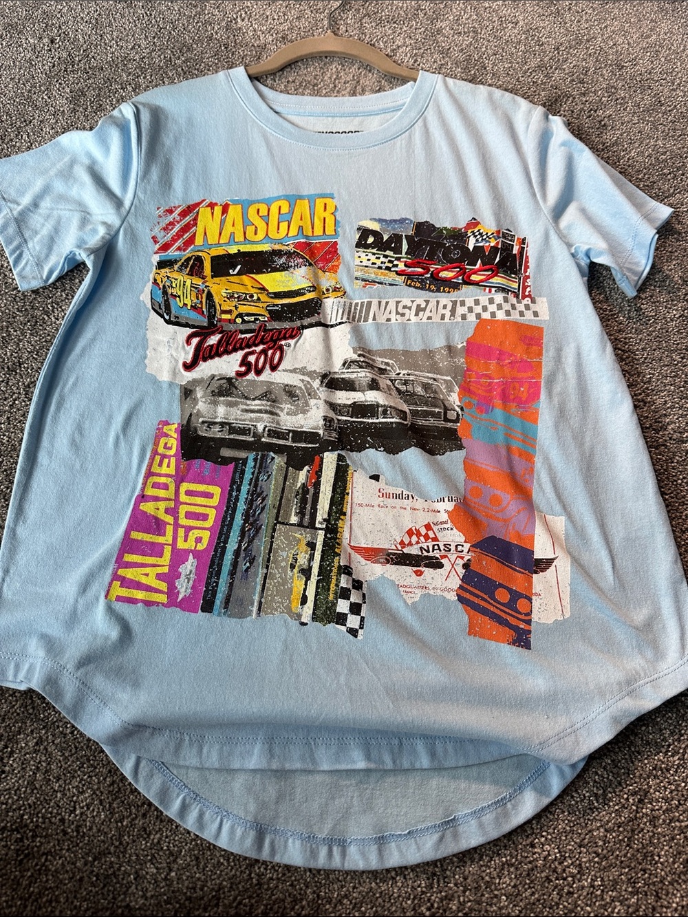 NASCAR Graphic Kids Tee - Light Blue